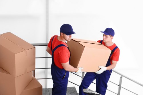 Professional movers supporting an office relocation in Catford