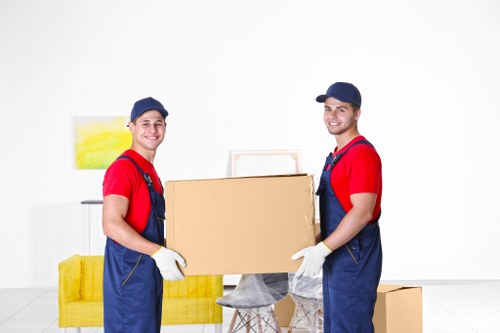 Organized removal service in Catford with moving boxes