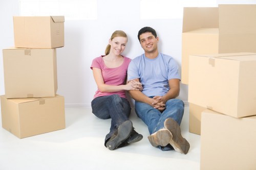 Careful packing of fragile household items during a Catford relocation