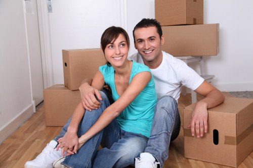 Unpacking and room setup service for a Catford property move