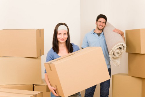 Careful packing and loading during a Catford move